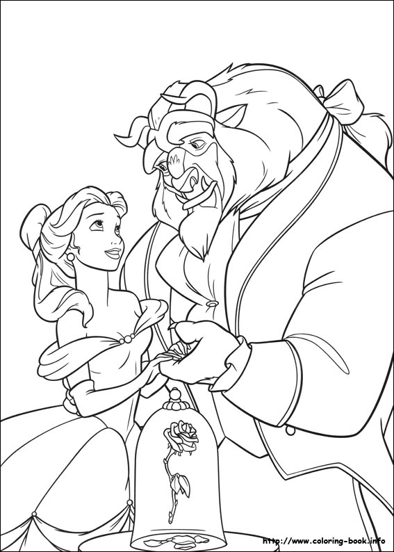 Beauty and the Beast coloring picture